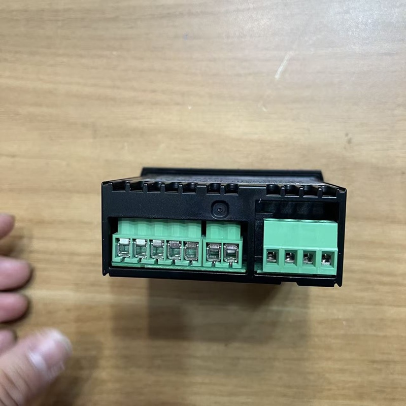 Close-up of the controller’s terminal block