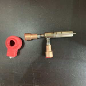 Electronic expansion valve body and coil separated, showing overall appearance