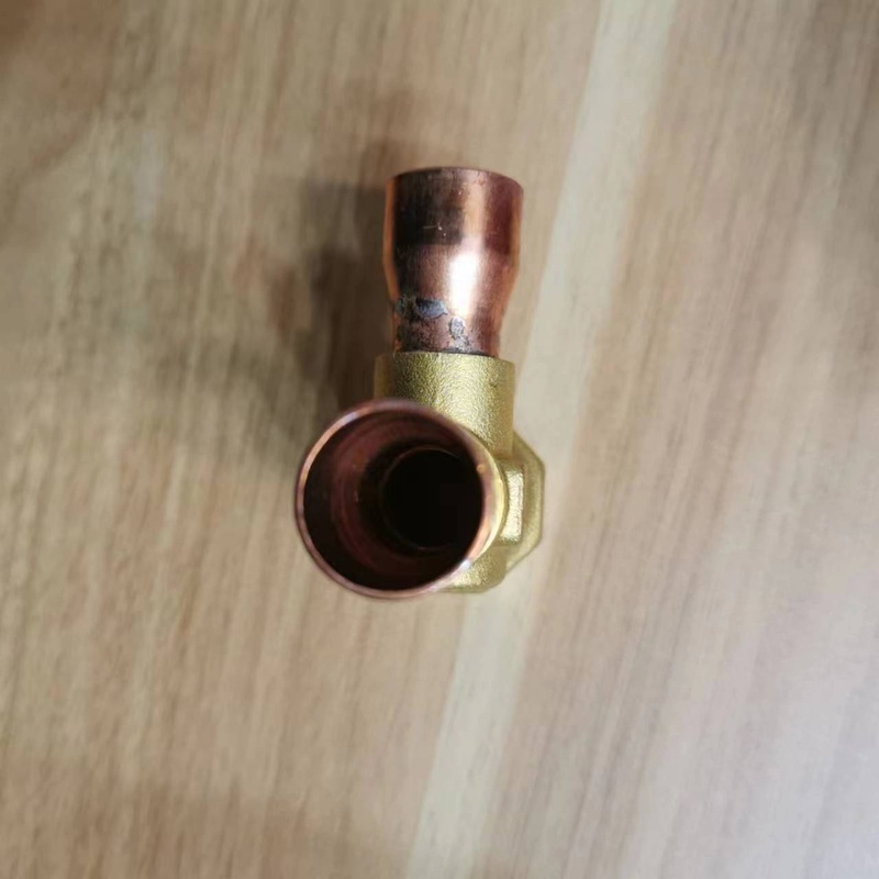 Front view of specification brass valve body