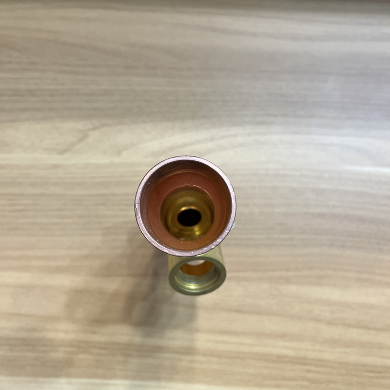 Close-up of valve port showing internal throttling bore