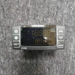Front side of temperature controller, dual digital display with side function buttons