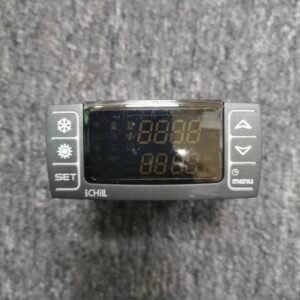 Front panel with dual digital display and function buttons