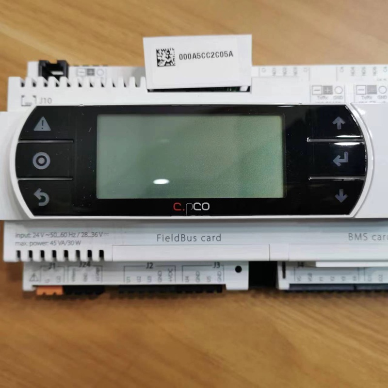 Programmable main controller with display and communication card