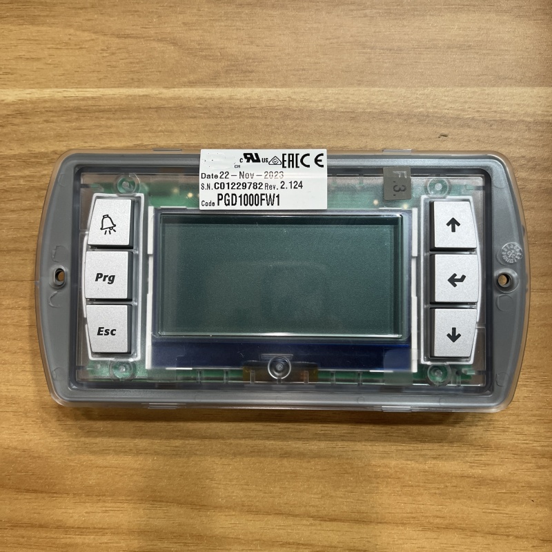 Close-up of the front of an industrial operator panel