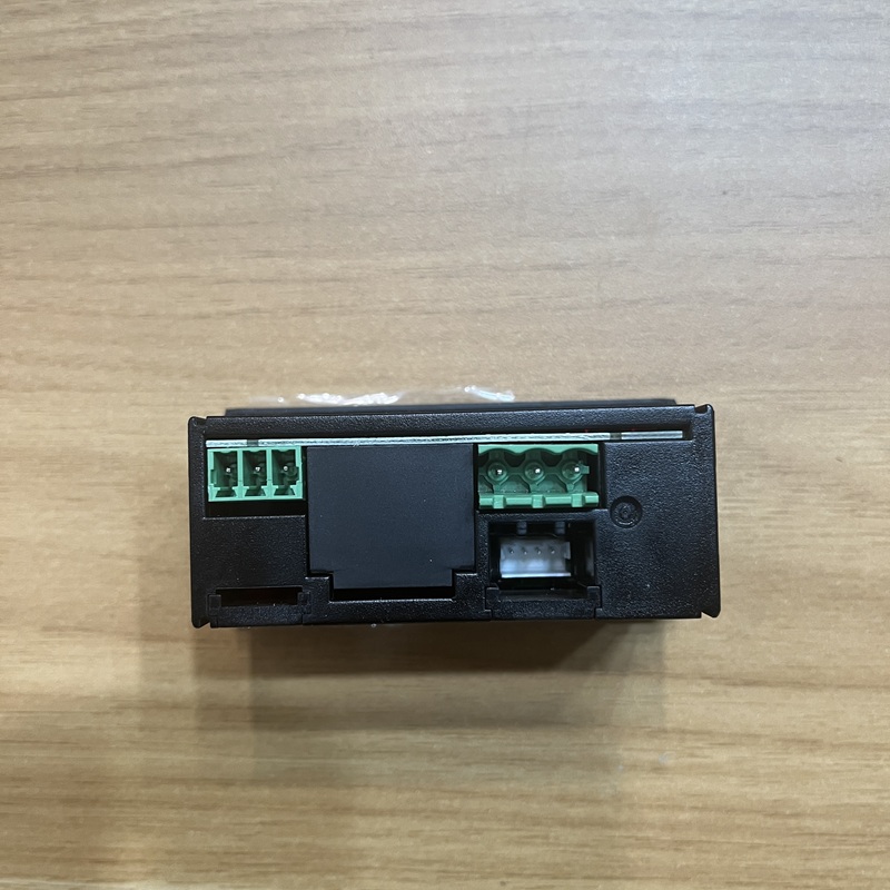 Close-up of the rear terminal block on the temperature controller