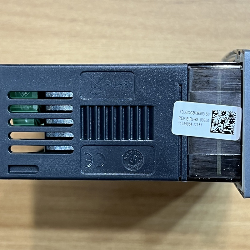 Thermostat terminals close-up, 8-pin main + 4-pin auxiliary terminals