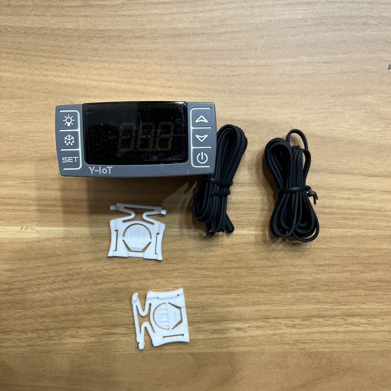 Thermostat set, main unit, 2 sensor cables, 2 mounting buckles
