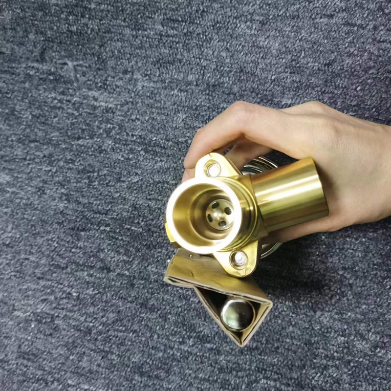 Close-up of inner valve core port