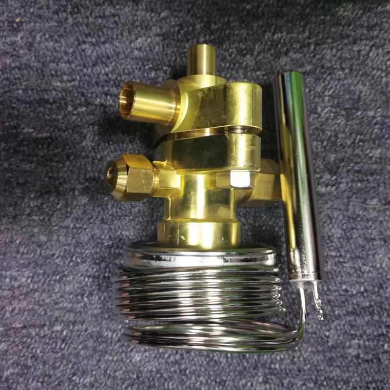 Side view of complete expansion valve