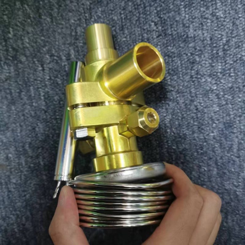 Real shot of expansion valve body pipeline port