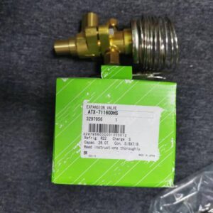 Overall shot of thermostatic expansion valve and outer package box