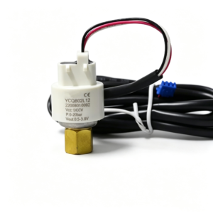 Voltage output pressure sensor with brass female thread connection and connecting cable