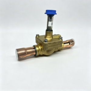 MDF series brass solenoid valve body close-up view